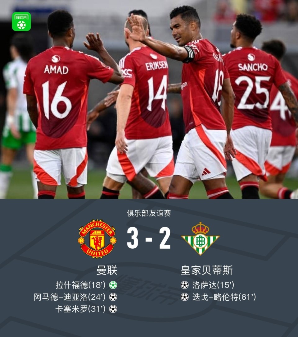 墨西哥力克曼联，蒂亚戈关键制胜的简单介绍